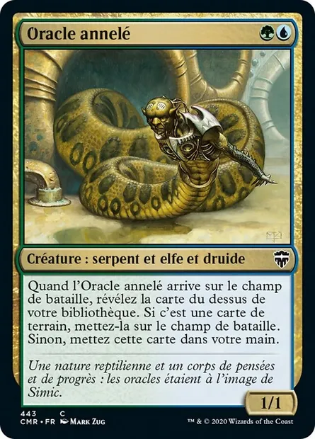 Oracle annelé, carte Magic CMR 443 — extension Commander Legends