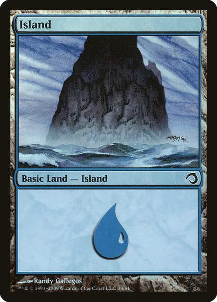 Island, Magic card H09 38 — Premium Deck Series: Slivers set