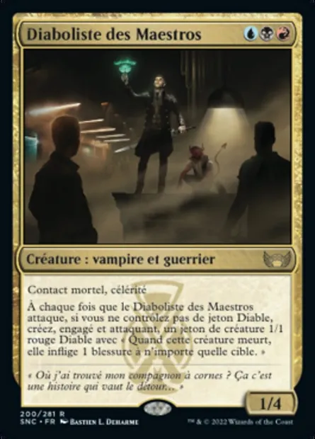 Diaboliste des Maestros, carte Magic SNC 200 — extension Les rues de la Nouvelle-Capenna