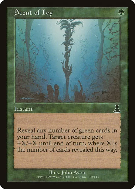 Scent of Ivy, Magic card UDS 120 — Urza's Destiny set