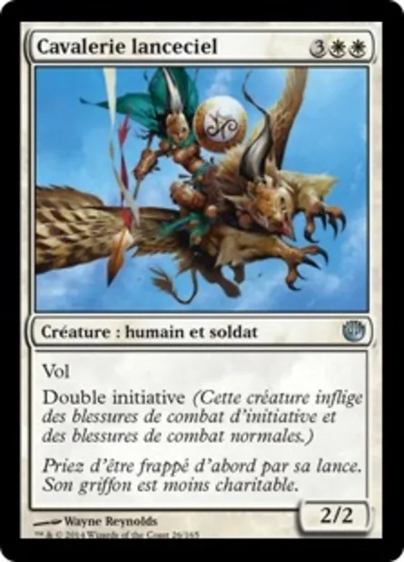 Cavalerie lanceciel, carte Magic JOU 26 — extension Incursion dans Nyx