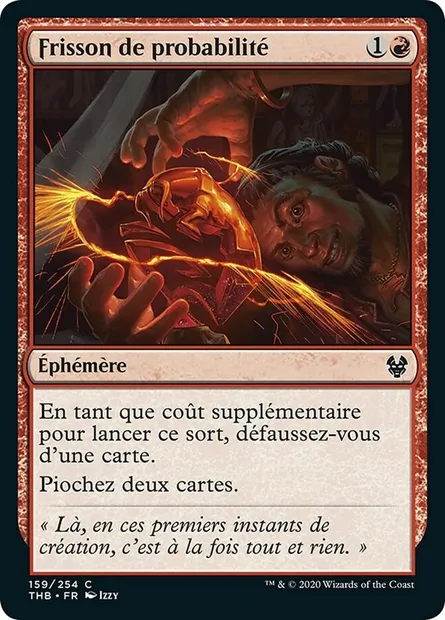 Frisson de probabilité, carte Magic THB 159 — extension Theros Beyond Death