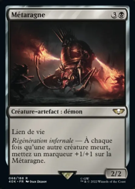 Métaragne, carte Magic 40K 68 — extension Warhammer 40,000 Commander