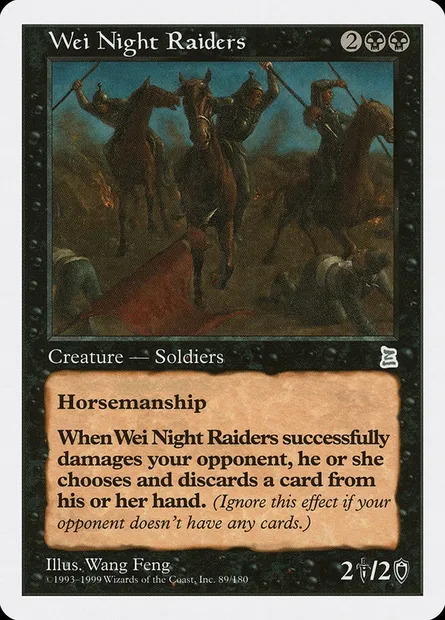 Wei Night Raiders, carte Magic PTK 89 — extension Portal Three Kingdoms