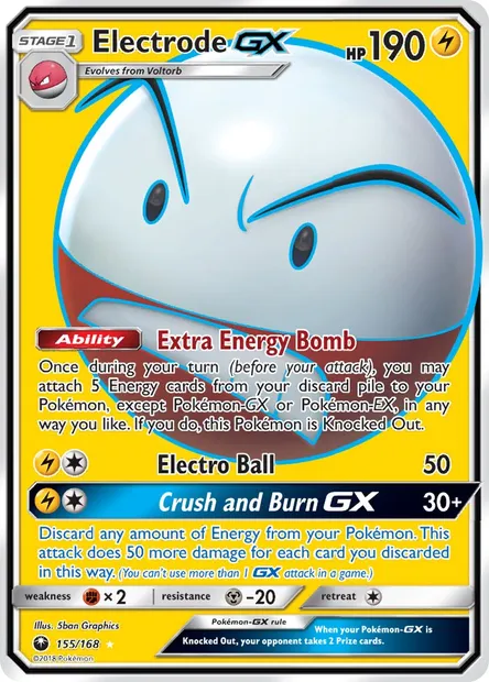 Electrode GX, Pokémon card CES 155 — Celestial Storm set