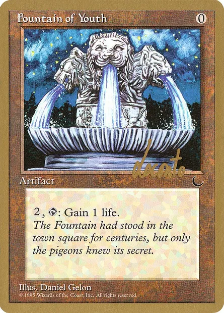 Fountain of Youth, Magic card PTC ml98 — Pro Tour Collector Set set