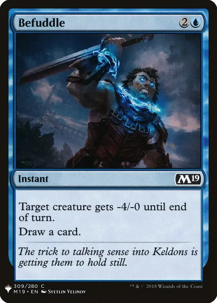 Stupéfier, carte Magic PLST M19-309 — extension The List