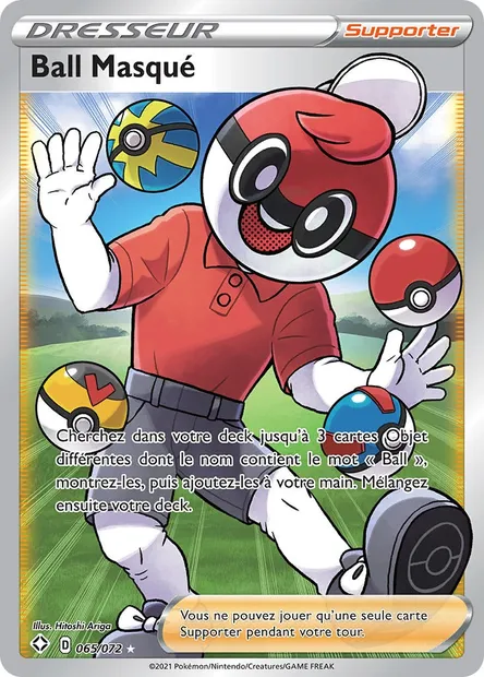 Ball Masqué, carte Pokémon SHF 65 — extension Destinées Radieuses