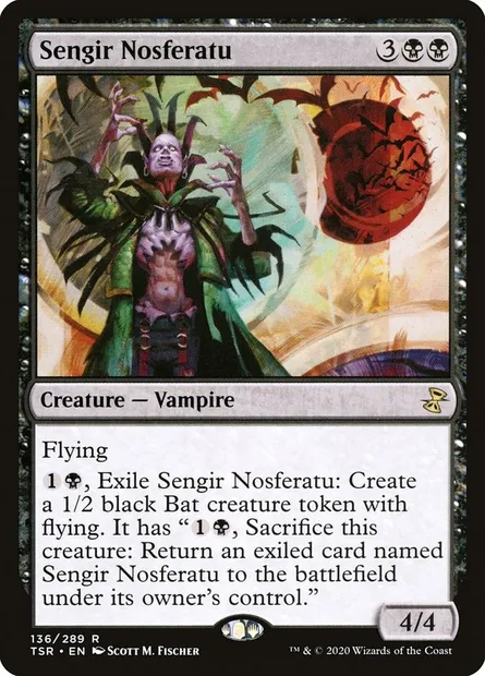 Sengir Nosferatu, Magic card TSR 136 — Time Spiral Remastered set