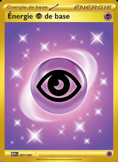 Énergie Psychic de base, carte Pokémon MEW 207 — extension 151