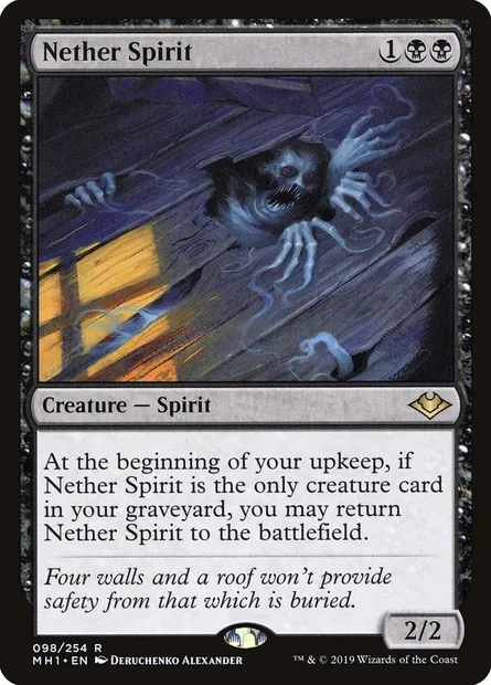 Nether Spirit, Magic card MH1 98 — Modern Horizons set