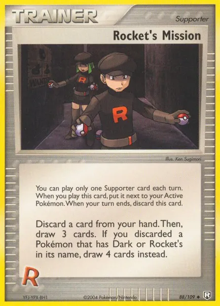 Rocket's Mission, carte Pokémon TRR 88 — extension Team Rocket Returns