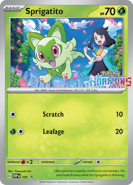 Poussacha, carte Pokémon PR-SV 191 — extension SVP Black Star Promos