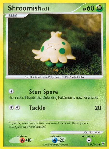 Shroomish, Pokémon card SV 127 — Supreme Victors set