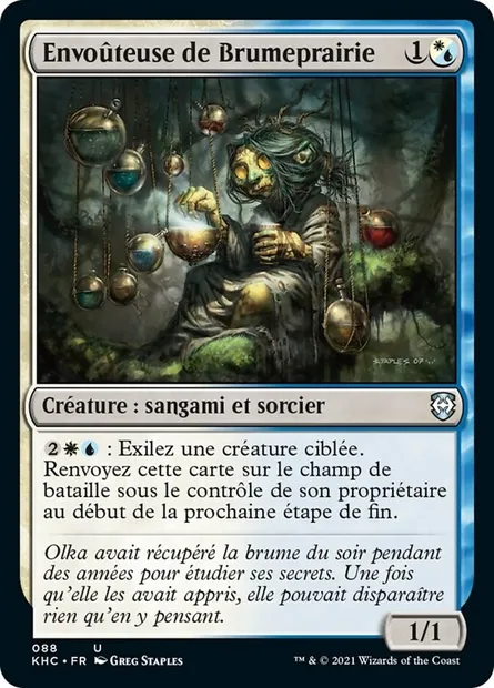 Envoûteuse de Brumeprairie, carte Magic KHC 88 — extension Kaldheim Commander