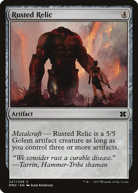 Relique rouillée, carte Magic MM2 227 — extension Modern Masters 2015