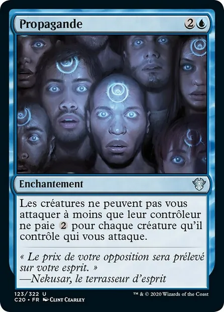 Propagande, carte Magic C20 123 — extension Commander 2020