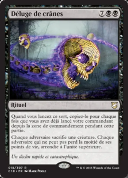 Déluge de crânes, carte Magic C18 18 — extension Commander 2018