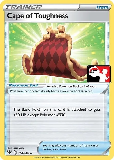 Cape of Toughness, Pokémon card PPS 160 — Play! Pokémon Prize Pack Series set