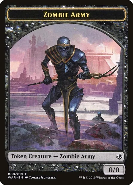 Zombie Army, carte Magic TWAR 8 — extension War of the Spark Tokens