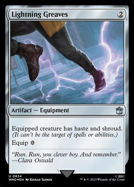 Lightning Greaves, Magic card WHO 834 — Doctor Who set