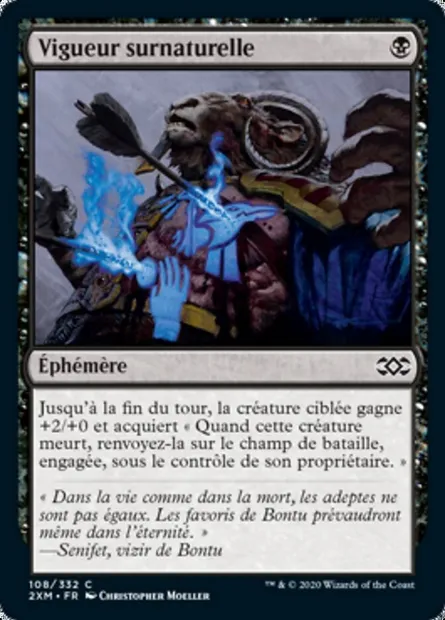 Vigueur surnaturelle, carte Magic 2XM 108 — extension Double Masters