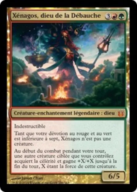 Xénagos, dieu de la Débauche, carte Magic BNG 156 — extension Créations divines