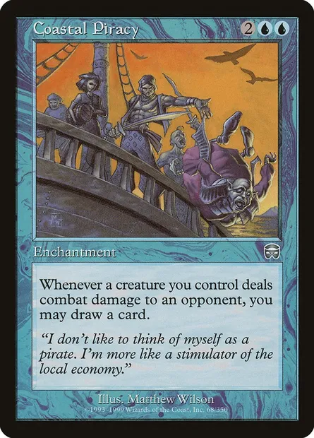 Coastal Piracy, Magic card MMQ 68 — Mercadian Masques set