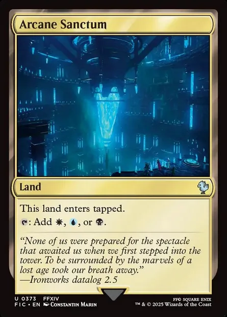 Arcane Sanctum, Magic card FIC 373 — Final Fantasy Commander set