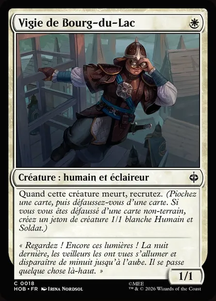 Vigie de Bourg-du-Lac, carte Magic HOB 18 — extension The Hobbit