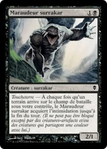 Maraudeur surrakar, carte Magic ZEN 113 — extension Zendikar
