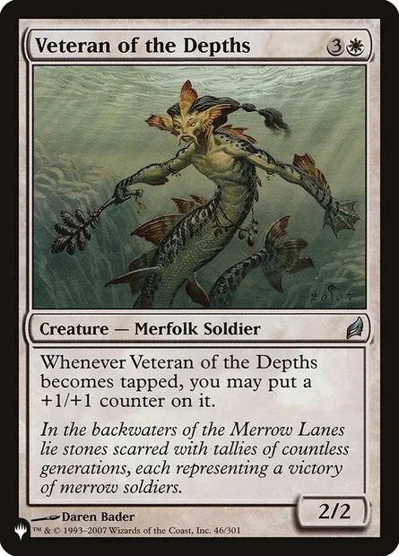 Veteran of the Depths, Magic card PLST LRW-46 — The List set