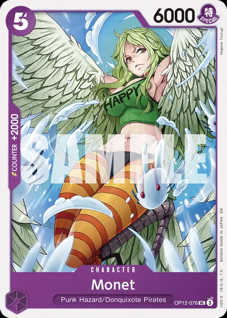 Monet, One Piece card OP12-076 — LEGACY OF THE MASTER set