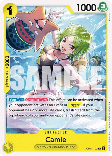 Camie, One Piece card OP11-102 — A FIST OF DIVINE SPEED set
