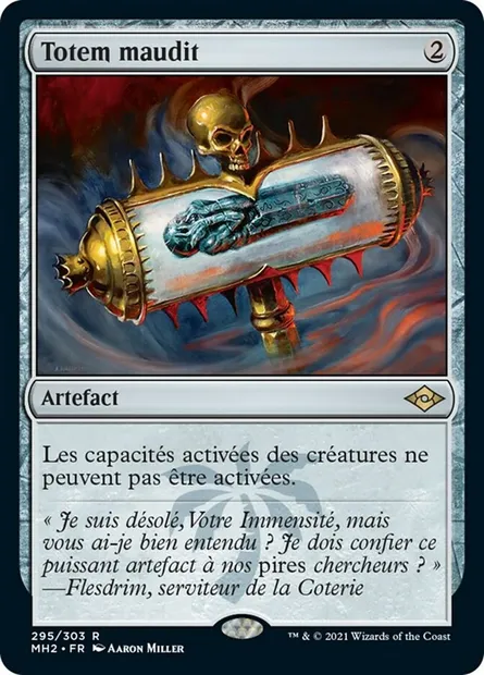 Totem maudit, carte Magic MH2 295 — extension Horizons du Modern 2