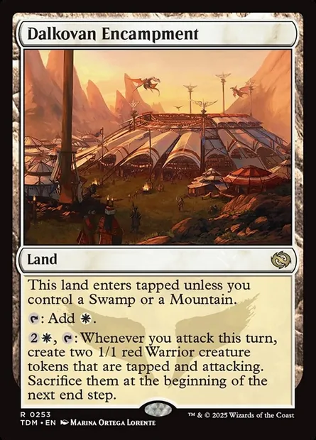Dalkovan Encampment, Magic card TDM 253 — Tarkir: Dragonstorm set