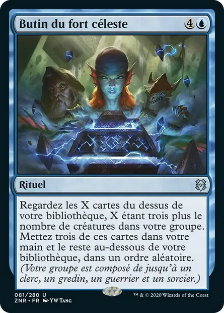 Butin du fort céleste, carte Magic ZNR 81 — extension Renaissance de Zendikar