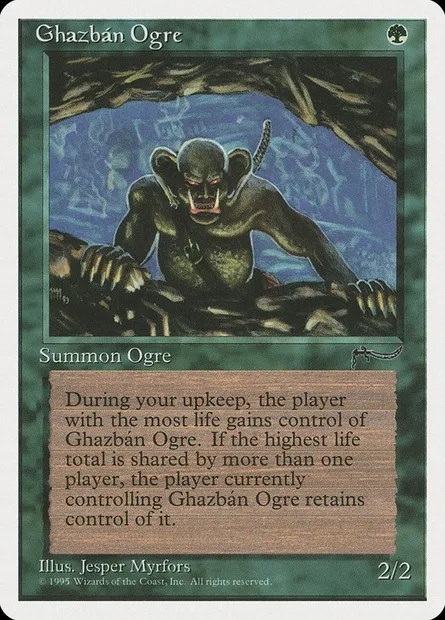 Ogre du Ghazban, carte Magic CHR 65 — extension Chronicles
