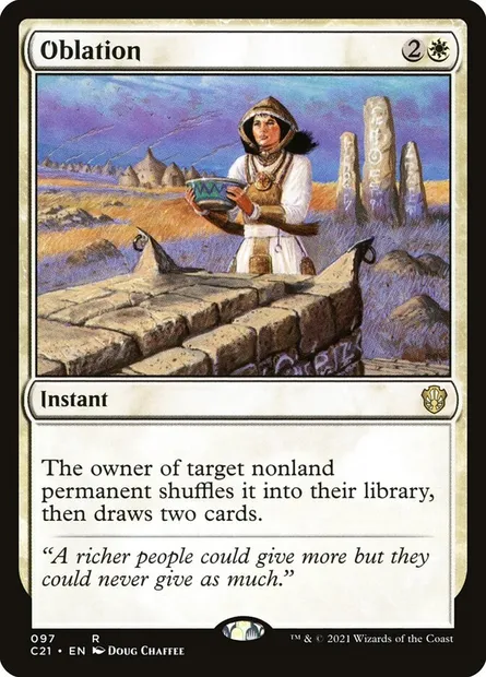 Oblation, Magic card C21 97 — Commander 2021 set