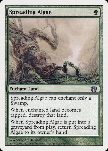 Spreading Algae, Magic card 8ED 281 — Eighth Edition set