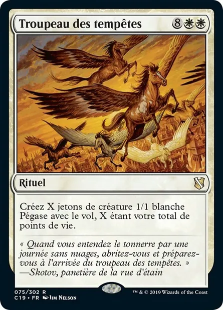 Troupeau des tempêtes, carte Magic C19 75 — extension Commander 2019