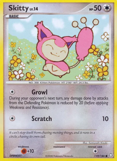 Skitty, Pokémon card LA 119 — Legends Awakened set
