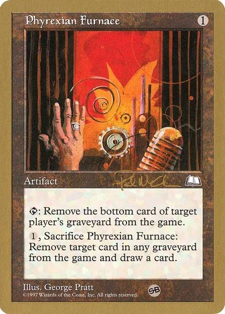 Fourneau phyrexian, carte Magic WC97 pm155sb — extension World Championship Decks 1997