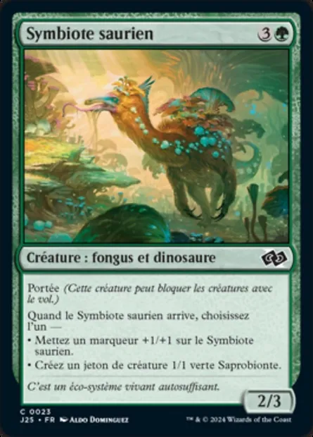 Symbiote saurien, carte Magic J25 23 — extension Foundations Jumpstart
