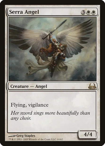 Serra Angel, Magic card DDC 10 — Duel Decks: Divine vs. Demonic set