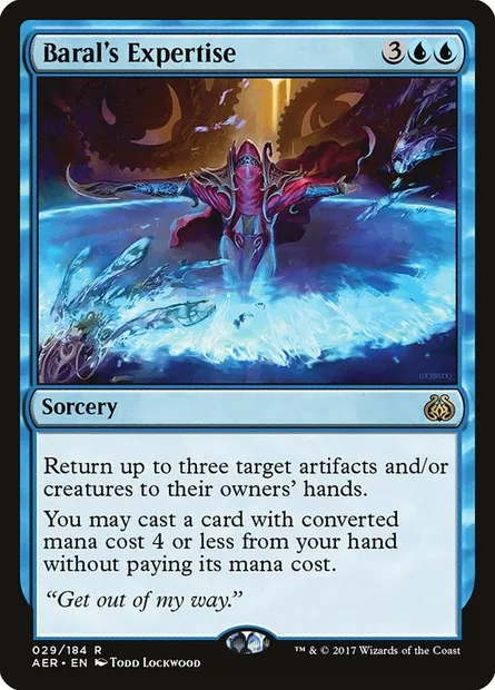 Baral's Expertise, Magic card AER 29 — Aether Revolt set