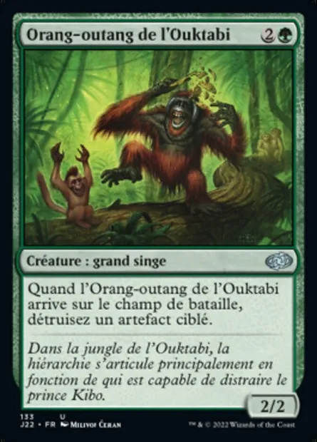 Orang-outang de l'Ouktabi, carte Magic J22 133 — extension Jumpstart 2022