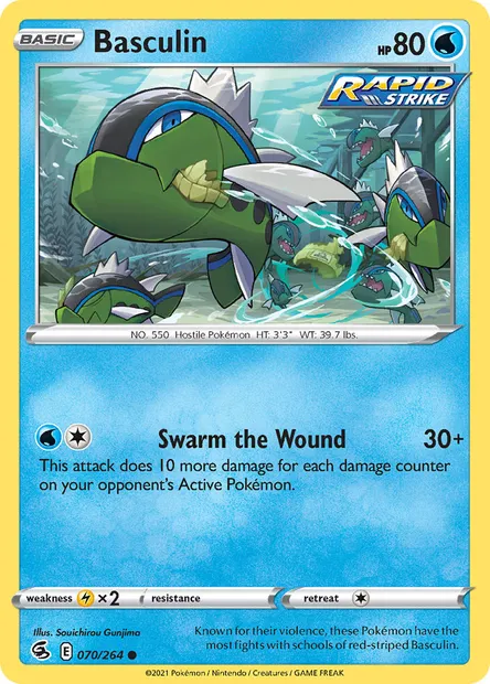 Basculin, Pokémon card FST 70 — Fusion Strike set