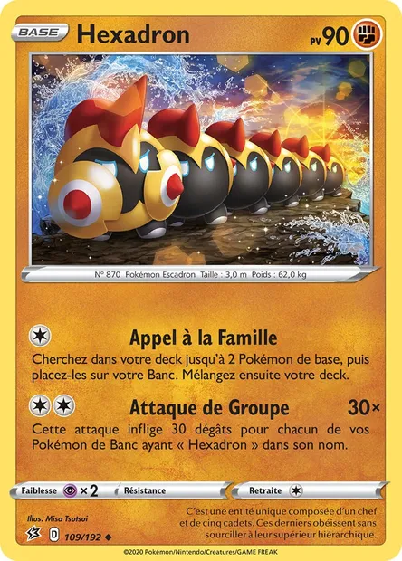 Hexadron, carte Pokémon RCL 109 — extension Clash des Rebelles