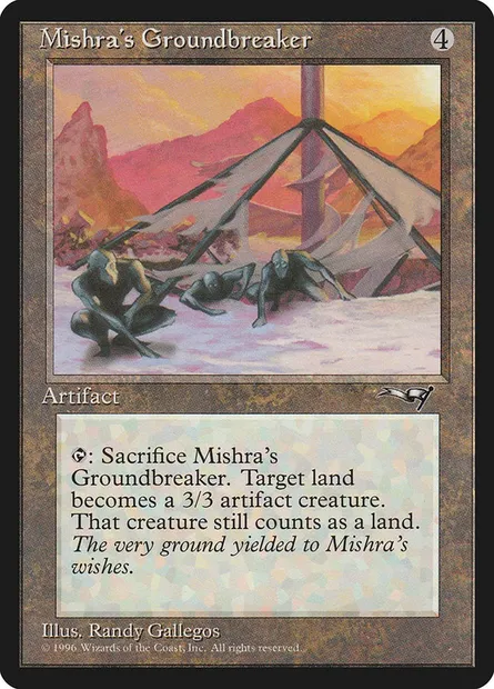 Concasseur de Mishra, carte Magic ALL 123 — extension Alliances